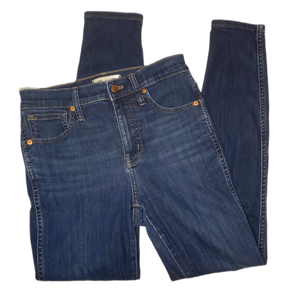 Madewell 10 inch High Rise Skinny Dark Wash Denim Jeans Fair Trade Certified
